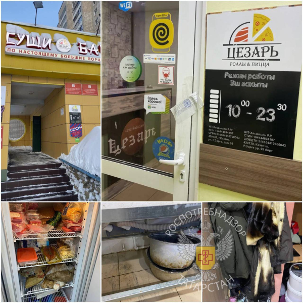 В Казани на 60 суток закрыли суши-бар &laquo;Цезарь&raquo; из-за антисанитарии и кишечной инфекции