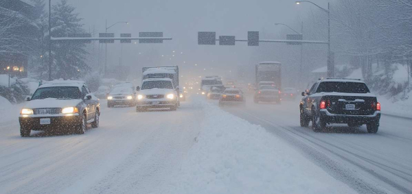 В СКО ограничено движение транспорта