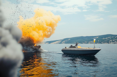 Российские военные отразили атаку морских дронов в Черном море