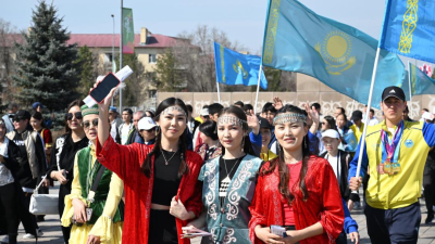В шествии «Наурыз керуені» в области Жетысу приняли участие больше 3 200 человек
