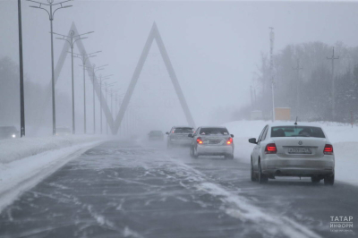 Порывистый ветер и сильный снег накроют Татарстан в ближайшие сутки