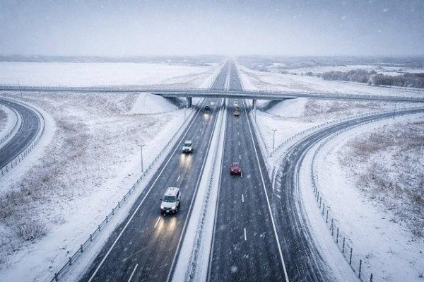 На трех трассах Татарстана ограничили движение из-за непогоды